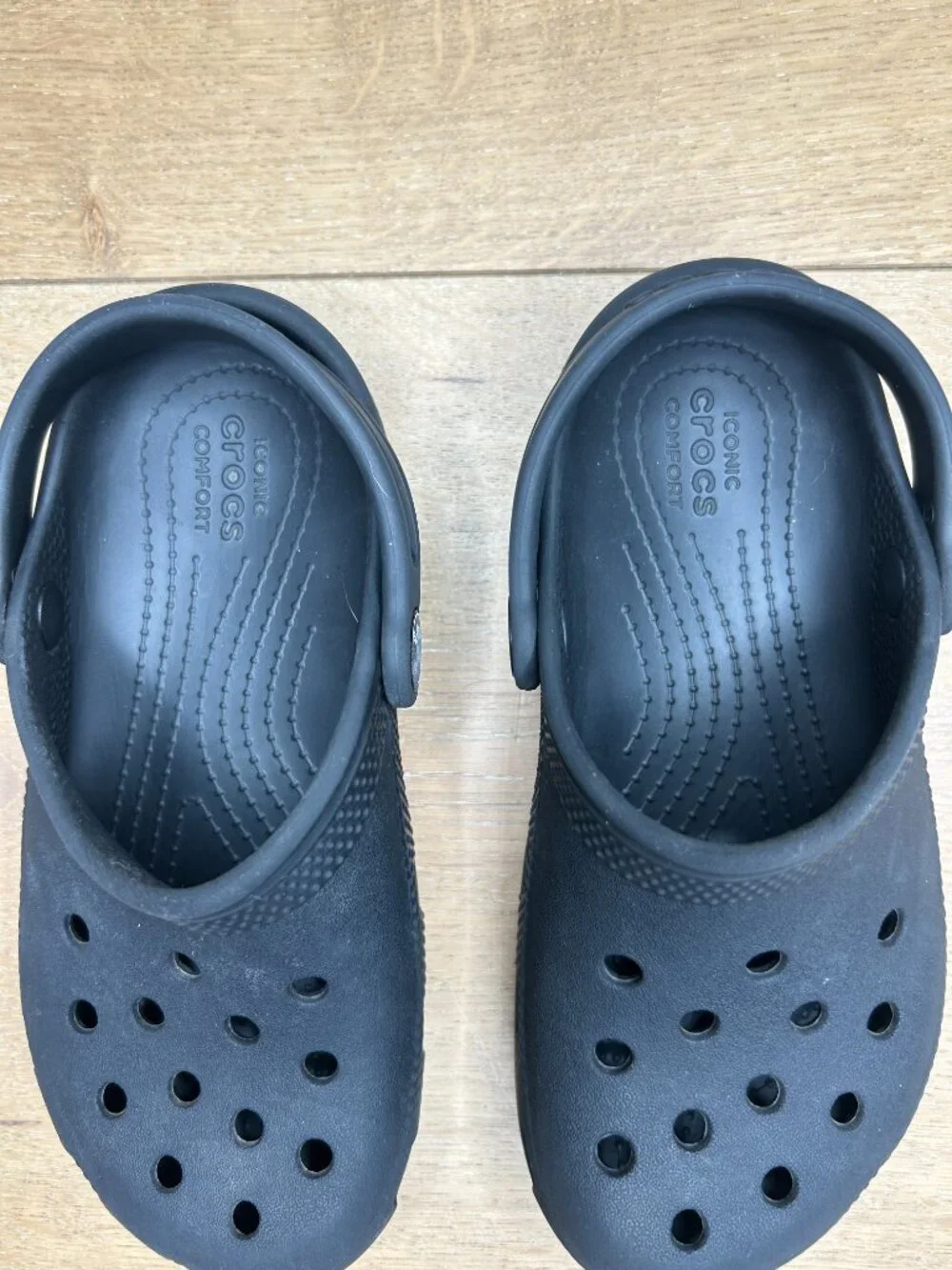 Kids Crocs Iconic Comfort C13 - Classic Clog Shoes Black